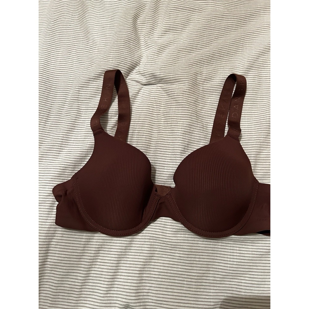 Danskin Intimates Underwire Bra Size 36C Everyday Comfort Fit Brown T-Shirt‎ Bra